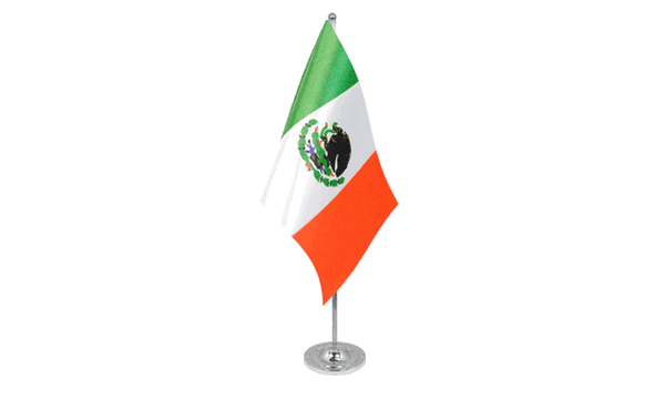 Mexico Satin Table Flag